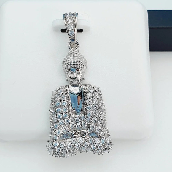 "925 Sterling Silver Cubic Zirconia Pendant, UU1P6A6048 - Picture 1 of 8